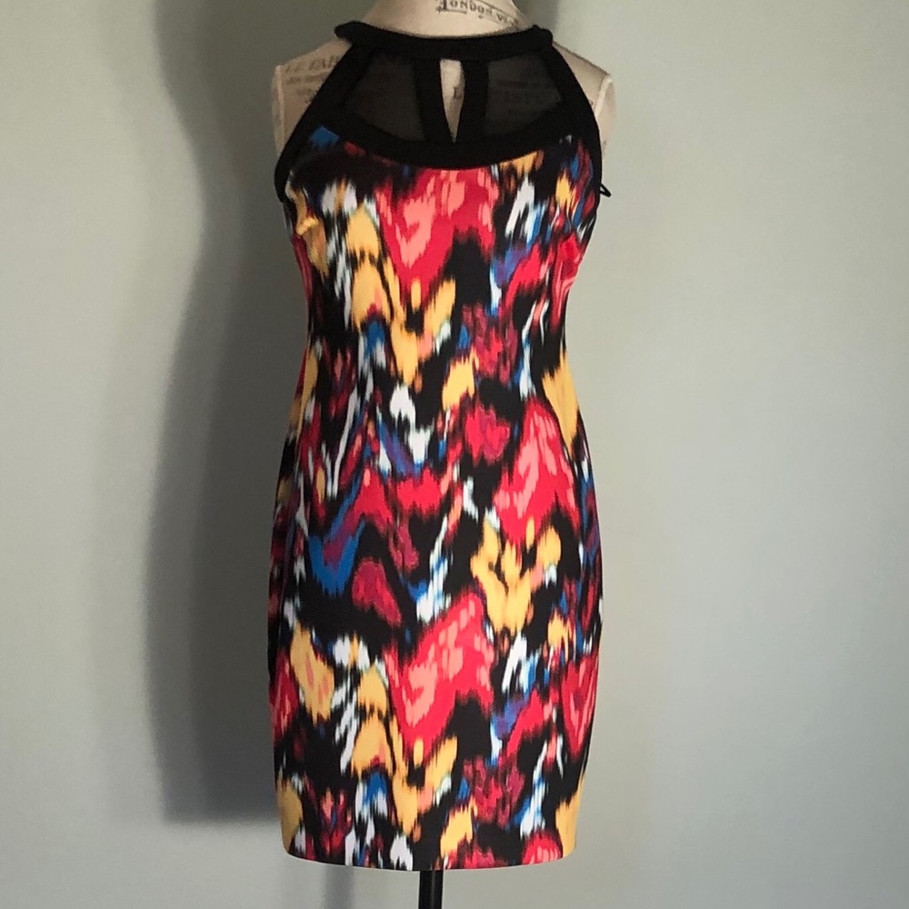 Thalia Sodi Black Galaxy Sleeveless Dress Sz M